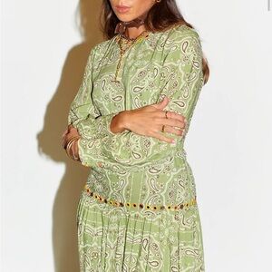 Never fully dressed Khaki Bandana Indie Dress